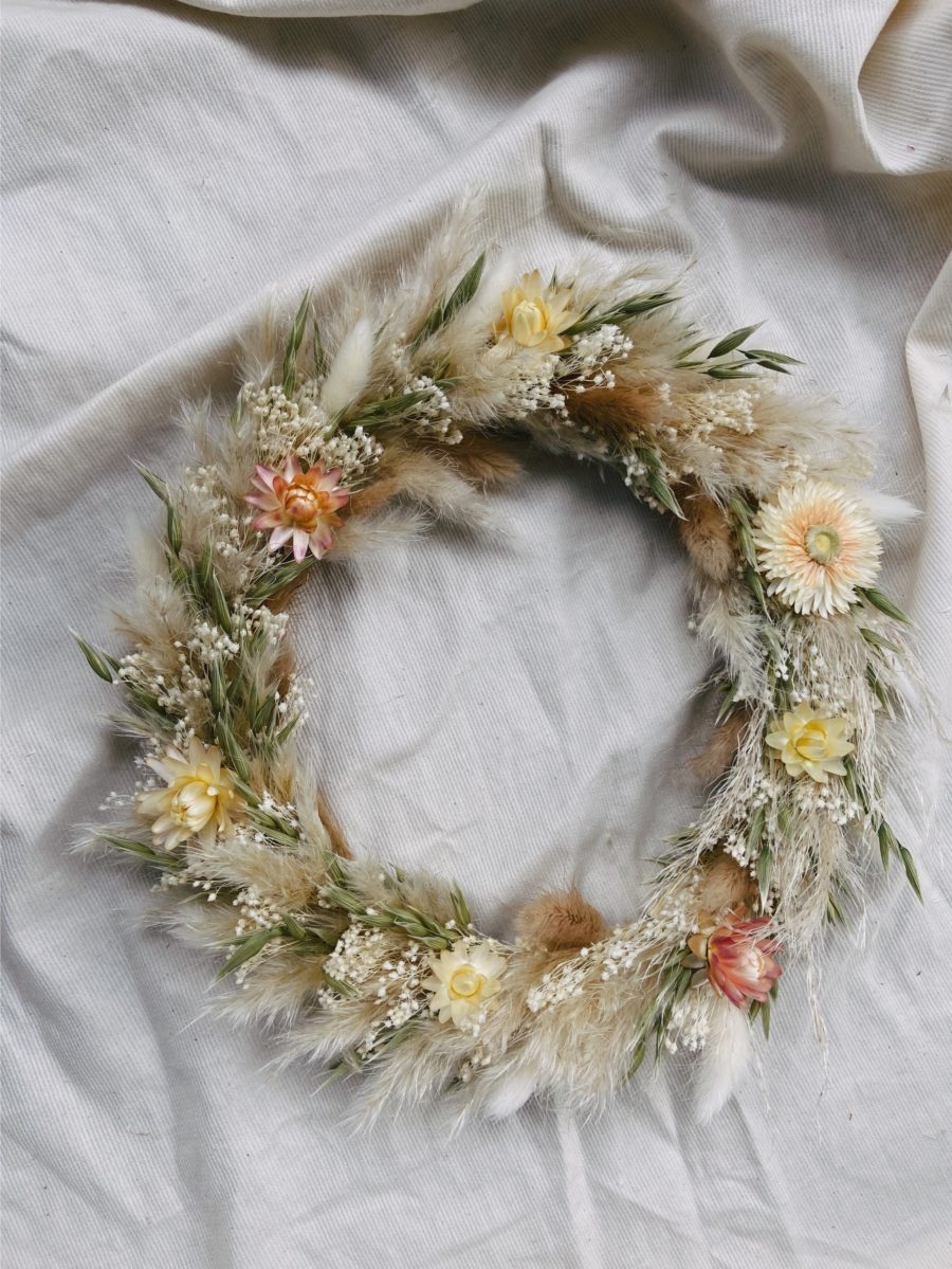 Atelier couronne de fleurs séchées décorative – Image 2