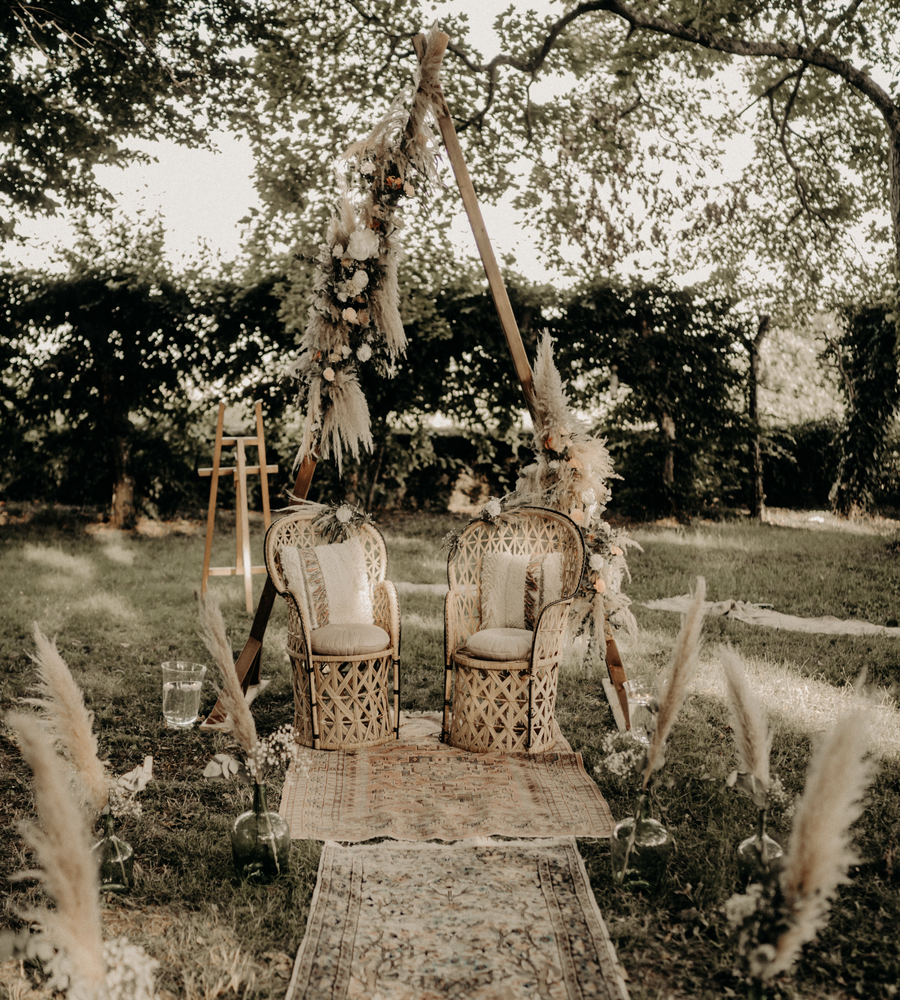 Ceremonie laïque mariage bohème