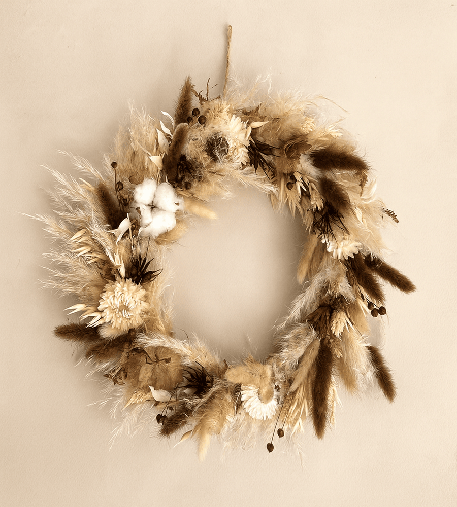 Couronne fleurs sechees Auguste