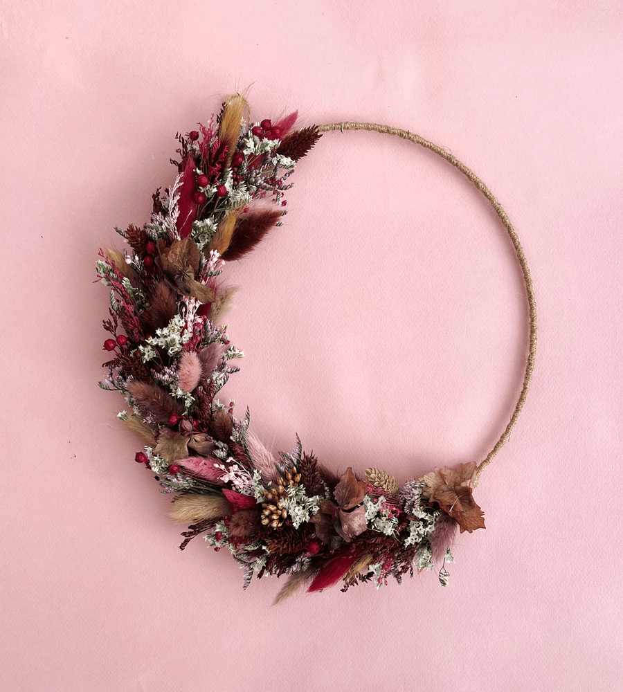 Couronne fleurs sechees Margot
