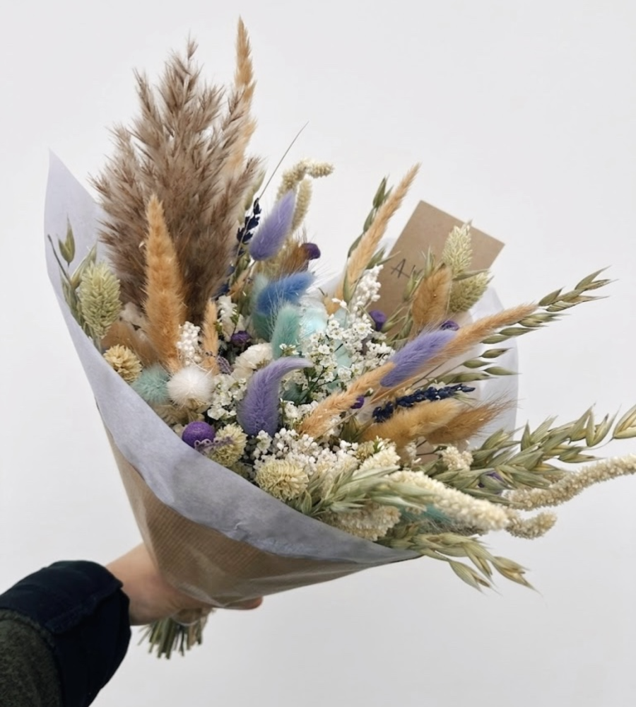 Bouquet de fleurs séchées Glycine