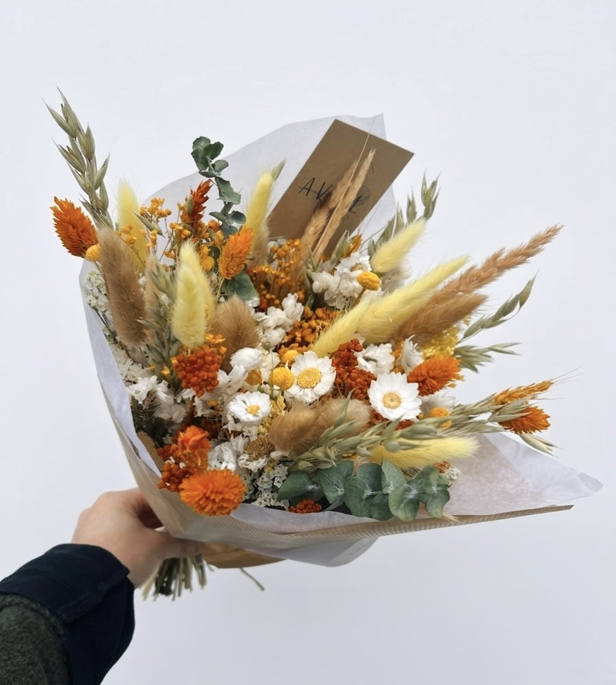 Bouquet fleurs séchées Physalis