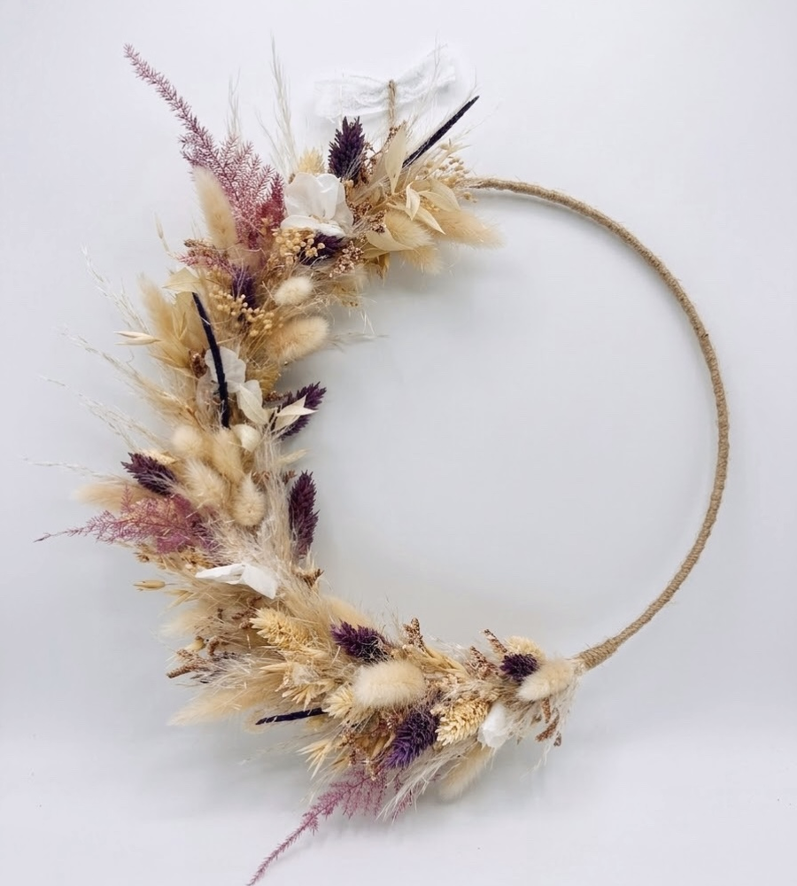 Couronne fleurs séchées Isaia